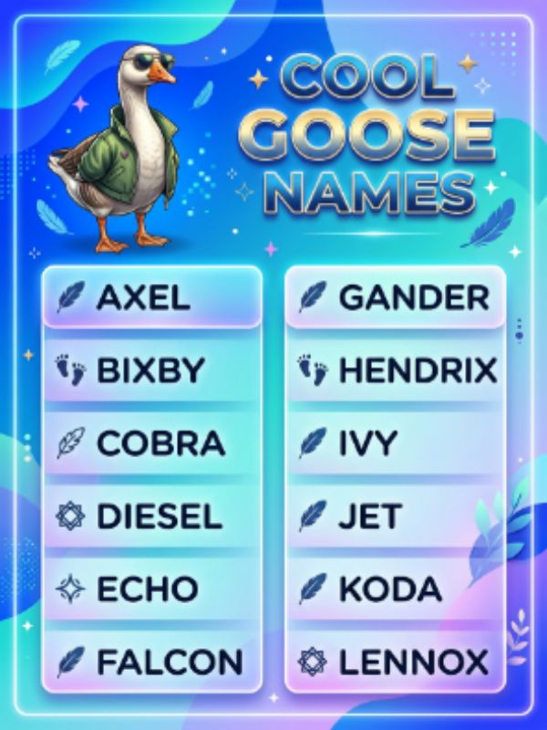 Cool Goose Names