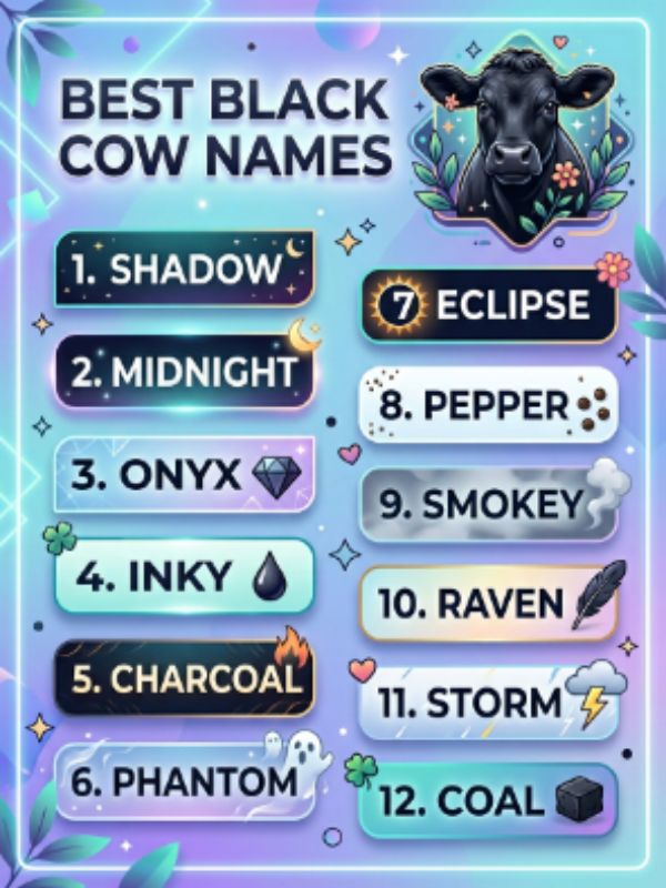 Black Cow Names
