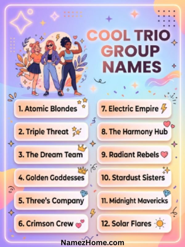 Cool Trio Group Names