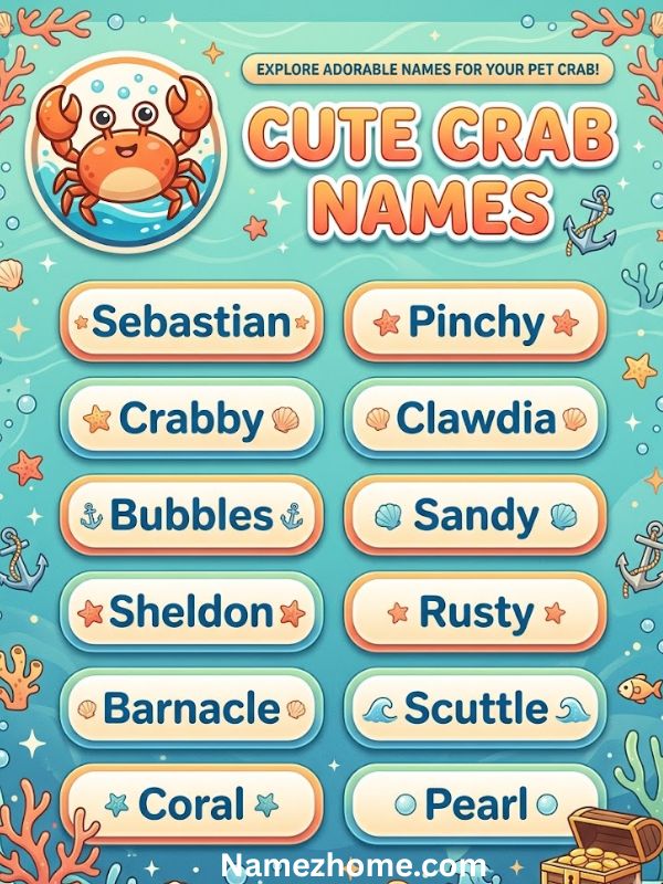 Cute Crab Names