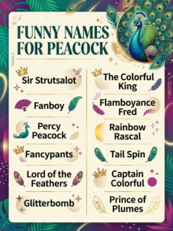 Funny Names for Peacock