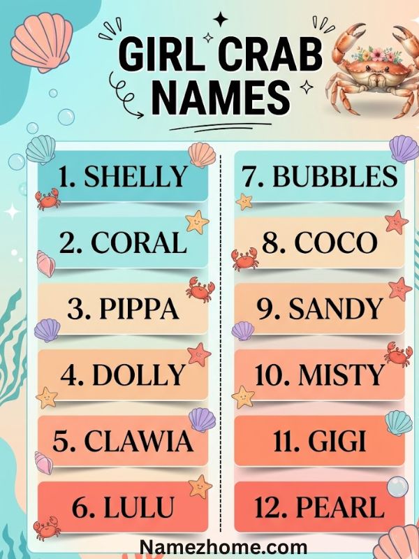 Girl Crab Names
