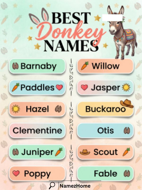 Good Donkey Names