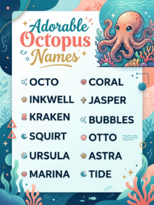 Good Octopus Names