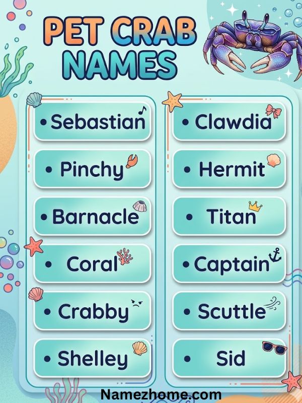 Pet Crab Names