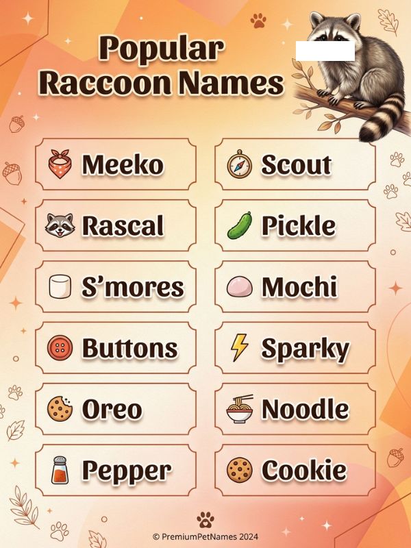 Popular Raccoon Names