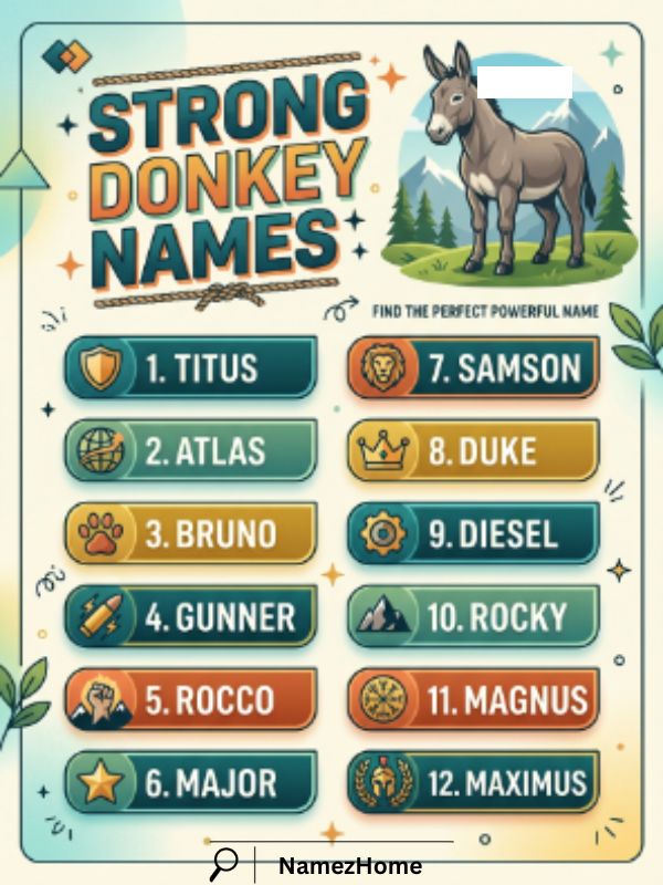 Strong Donkey Names