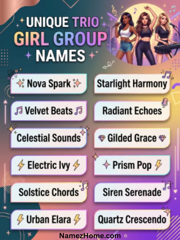Unique Trio Girl Group Names