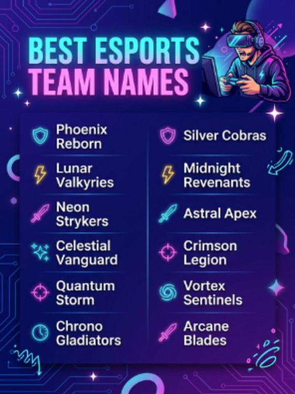 Best Esports Team Names