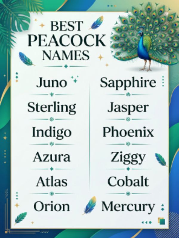 Best Peacock Names