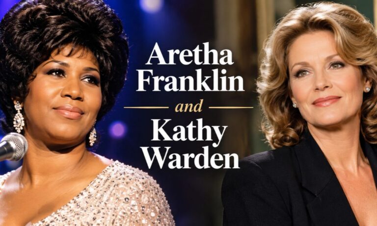 Aretha Franklin and Kathy Warden