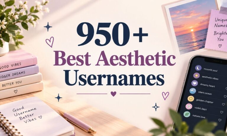 Best Aesthetic Usernames
