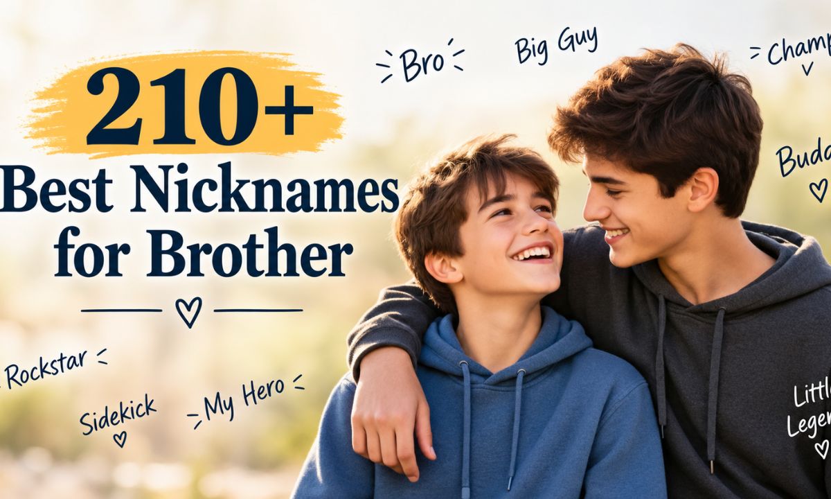 Best Nicknames for Brother