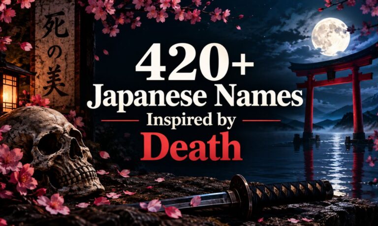 Japanese Names Inspired by Death Darkness and Rebirth