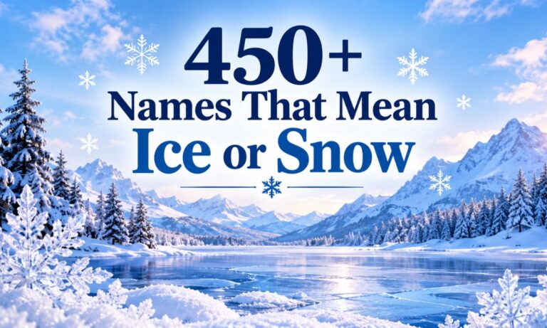 Names That Mean Ice or Snow