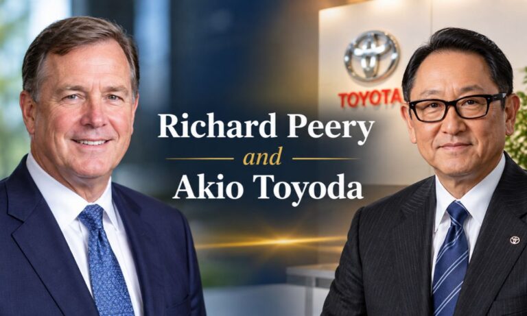 Richard Peery and Akio Toyoda