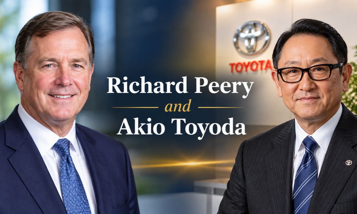 Richard Peery and Akio Toyoda