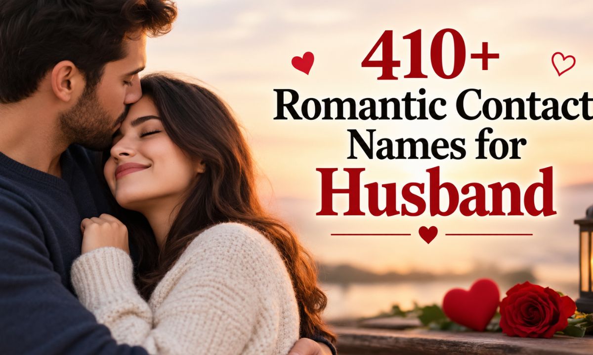 Romantic Contact Names for Husband