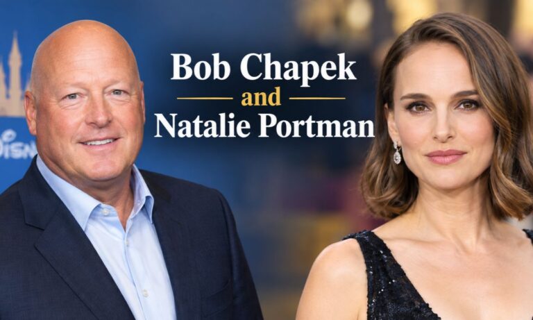 Bob Chapek and Natalie Portman