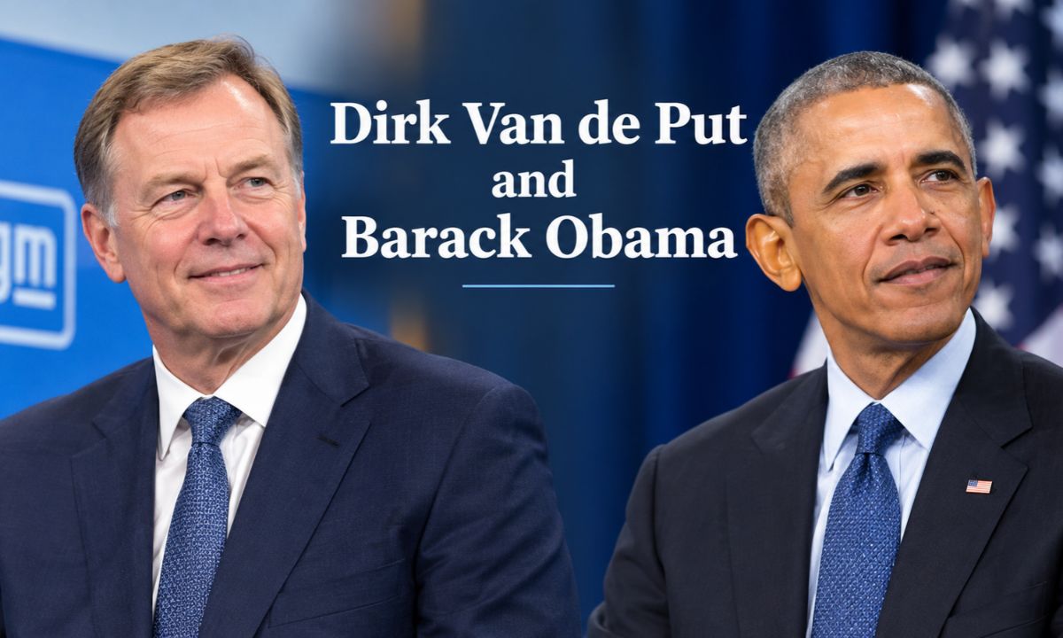 Dirk Van de Put and Barack Obama
