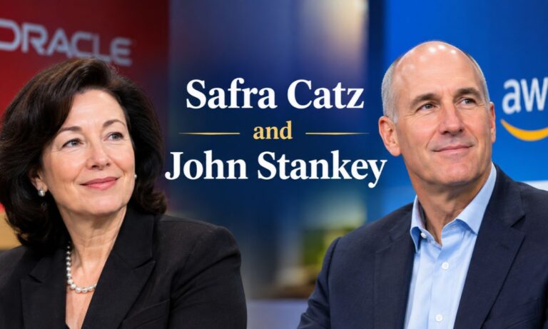 Safra Catz and John Stankey